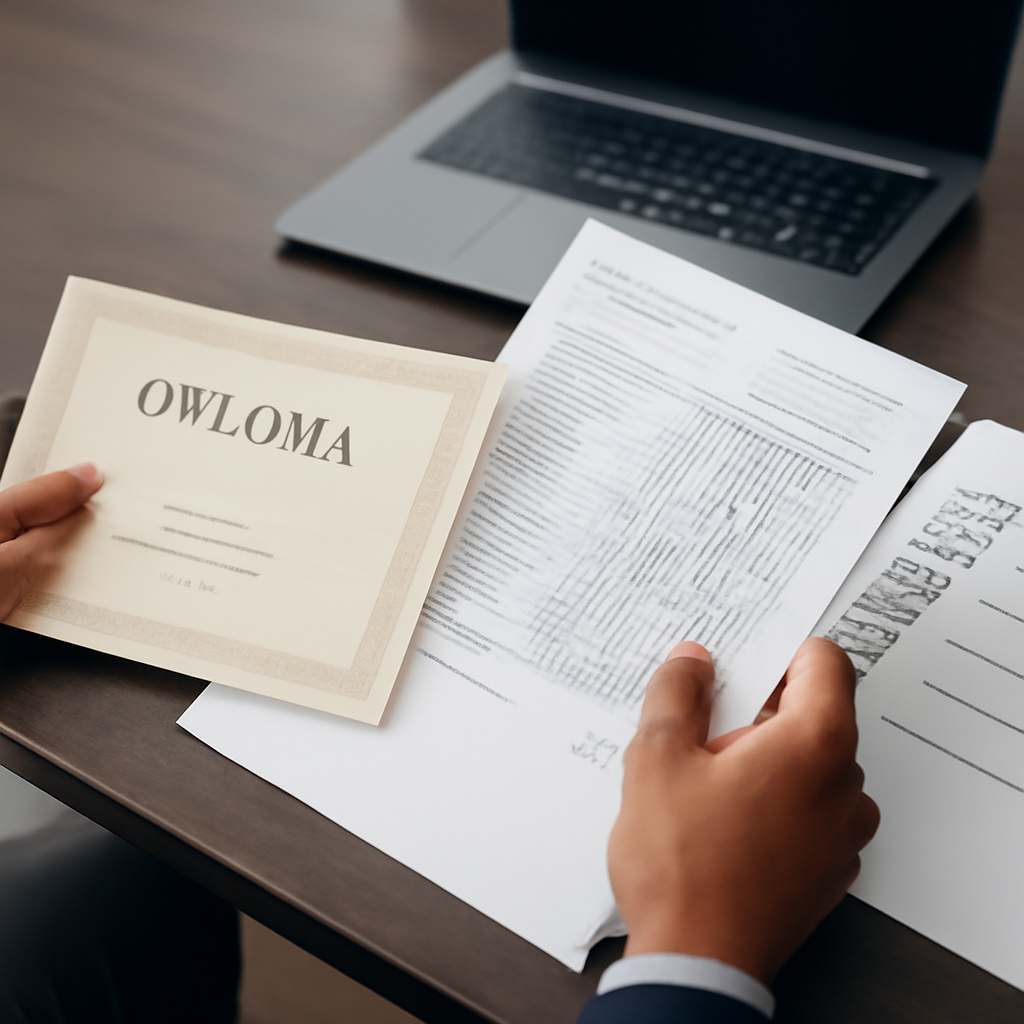 diploma oficial emitido por vias legais