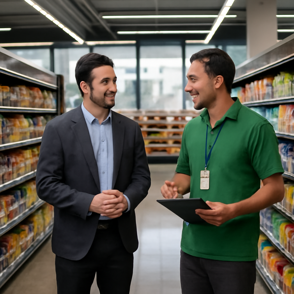 Como conseguir a colaboração dos gerentes de supermercado sem aumentar a verba: o playbook de campo em SP